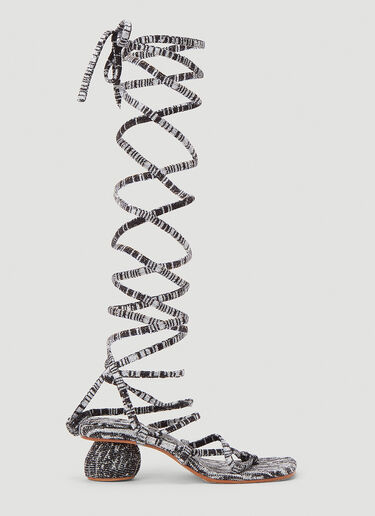 Isa Boulder Strappy Sandals Beige isa0244020