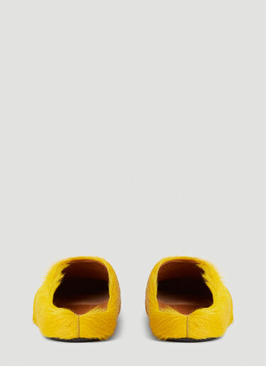 Marni Fussbett Sabot Mules Yellow mni0152010