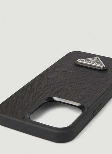 Prada Logo Plaque iPhone 13 Pro Case Black pra0147014