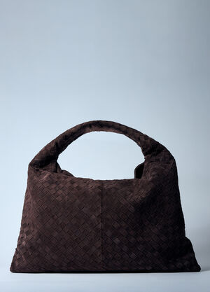 Bottega Veneta Large Hop Shoulder Bag Brown bov0259009