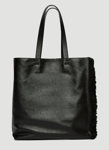 Marni North South Large Tote Bag Black mni0249049