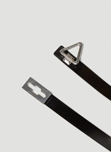 Bottega Veneta 포인트 락 벨트 블랙 bov0146051