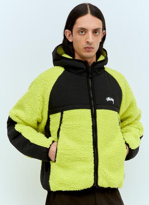Stüssy Sherpa Panelled Jacket Green sts0156005