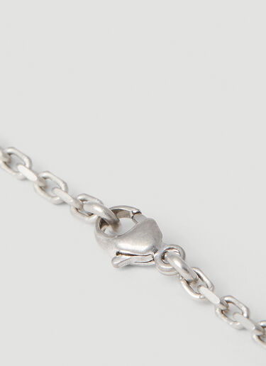Rick Owens Open Trunk Necklace Silver ric0151050