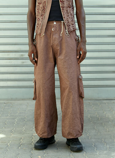 Charlie Constantinou Multi Pocket Cargo Pants Brown cco0154005