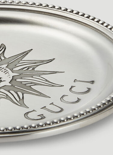 Gucci Set of Two Sun and Butterfly Coasters Silver wps0680045
