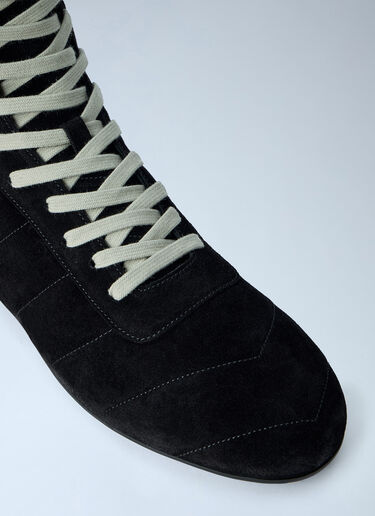 Rick Owens Quilted Minimal High Sneakers Black ric0165023
