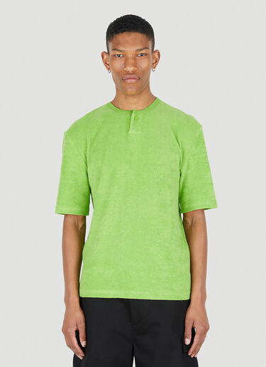 Bottega Veneta Towelling T-Shirt Green bov0148123