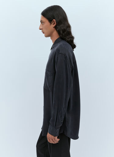 Song for the Mute Oversized Colour Block Shirt Black sfm0154005