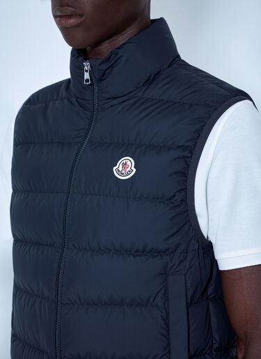 LN-CC® - Moncler: Contrin Down Gilet - Navy Moncler Contrin Down Gilet Navy mon0165020