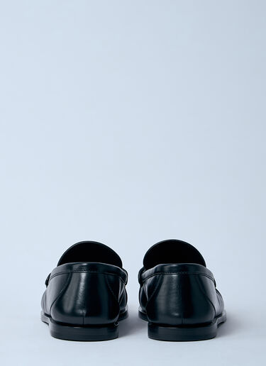 Saint Laurent Laurent Leather Loafers Black sla0260032