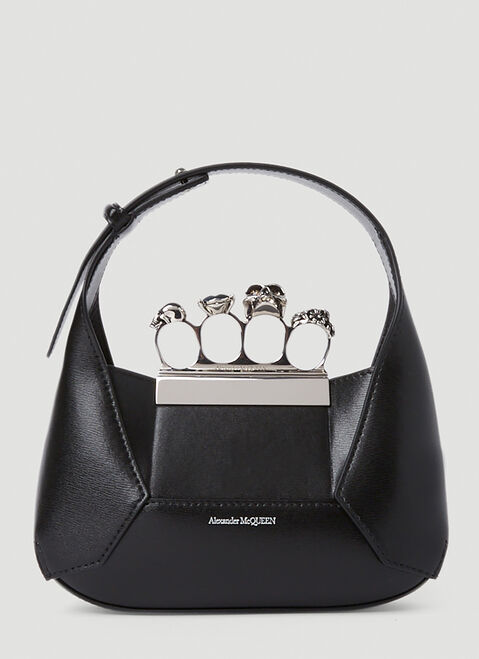 Alexander McQueen 주얼 장식 호보 미니 백 White amq0252002