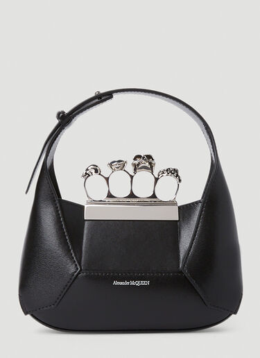 주얼 장식 호보 미니 백 Alexander McQueen 주얼 장식 호보 미니 백 블랙 amq0251043