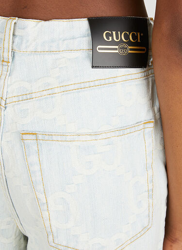 Gucci Maxi GG 牛仔裤 浅蓝 guc0250077