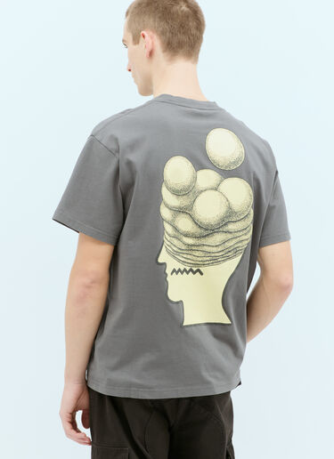 Brain Dead Brain Growth Tシャツ  グレー bra0154012