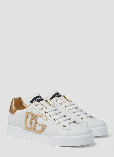 Dolce & Gabbana 徽标贴饰运动鞋 白 dol0249066