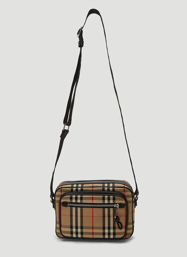 Burberry Vintage 格纹斜挎包 米 bur0137021