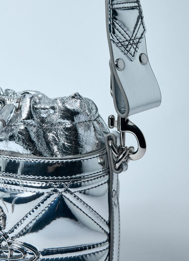 Vivienne Westwood Small Kitty Bucket Bag Silver vvw0259001