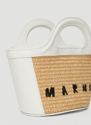 Marni Tropicalia Micro Tote Bag White mni0247037