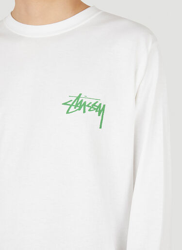 Tiki Long Sleeve T-Shirt Stüssy Tiki Long Sleeve T-Shirt White sts0152044