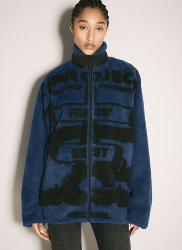 Y/Project Paris' Best Jacquard Fleece Jacket Dark Blue ypr0358014