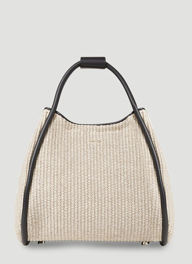 Max Mara Marines Straw Tote Bag Beige max0252036