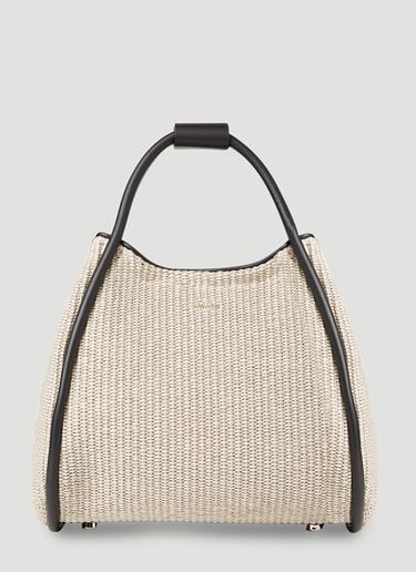 Max Mara Marines Straw Tote Bag Beige max0252036