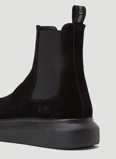 Alexander McQueen Suede Chelsea Boots Black amq0143047