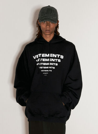 Vetements Destroyed Baseball Cap Black vet0356003