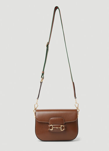 Gucci Horsebit 1955 Mini Shoulder Bag Brown guc0253196