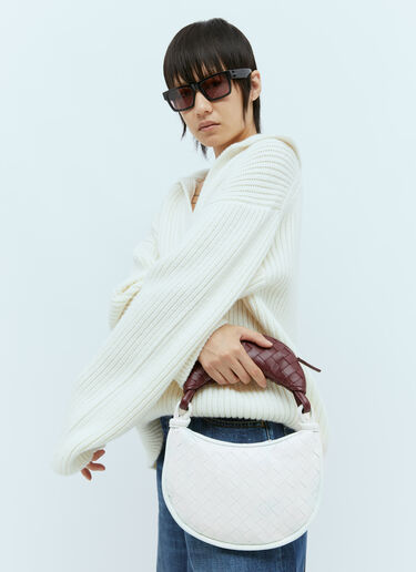Bottega Veneta 스몰 제멜리 숄더백 화이트 bov0255077