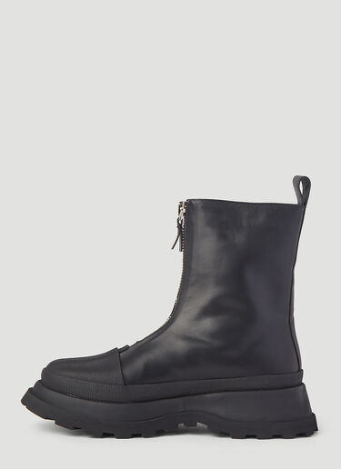 Jil Sander Zip-Up Boots Black jil0245056