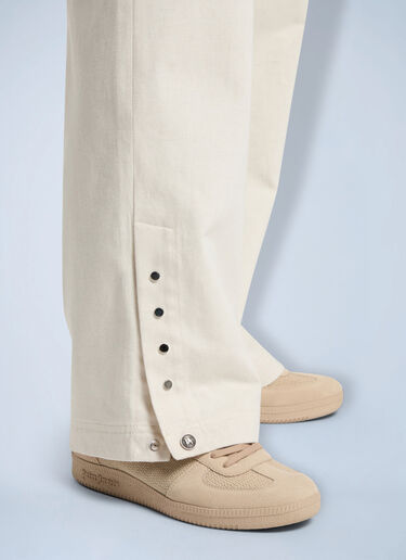 Palm Angels Palm Tree Loose Trousers White pma0166287