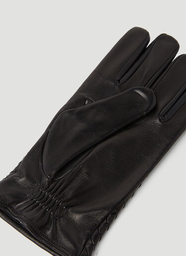 Intrecciato Leather Gloves Bottega Veneta Intrecciato Leather Gloves Black bov0153058