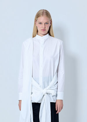 Yohji Yamamoto Draped Blouse White yoy0264001