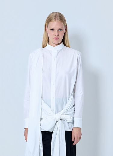 Yohji Yamamoto Draped Blouse White yoy0264001