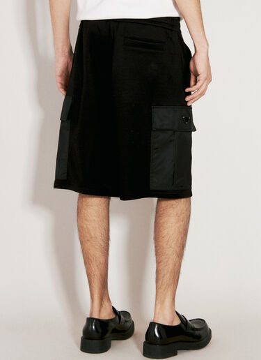 Re-Nylon Pockets Bermuda Shorts Prada Re-Nylon Pockets Bermuda Shorts Black pra0156002