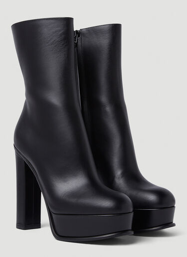 Alexander McQueen Platform Ankle Boots Black amq0249051
