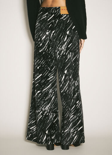Marni Flocked Loose Jeans Black mni0258006