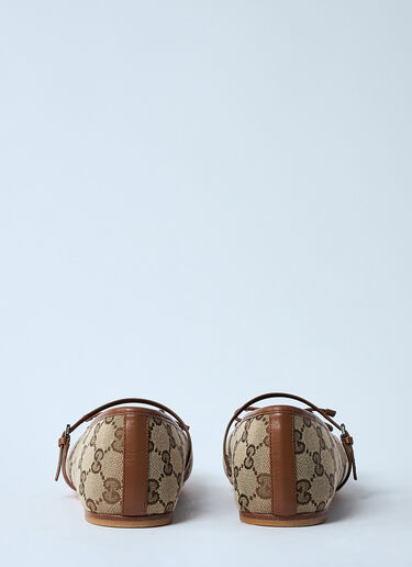 Gucci Horsebit Ballerina Flats Beige guc0259034