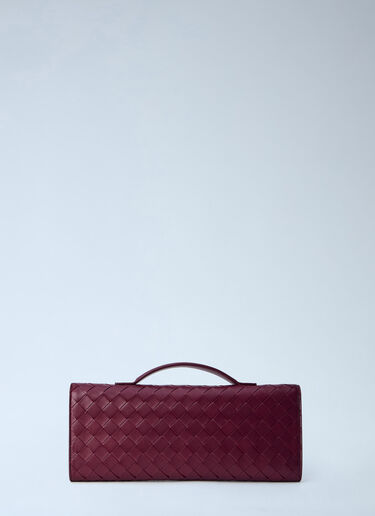 Bottega Veneta Andiamo 长款手拿包 酒红色 bov0258012