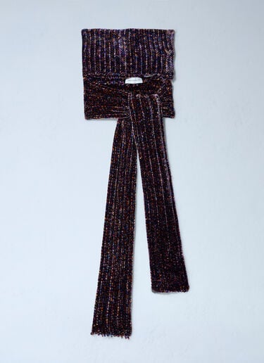 Velour Scarf Dries Van Noten Velour Scarf Purple dvn0262016