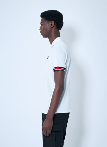 Moncler Logo Patch Polo Shirt White mon0160018