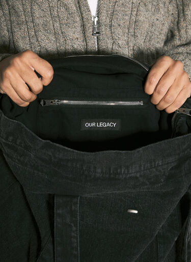 Our Legacy Aviation Tote Bag Black our0358008