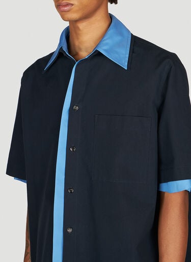 Bottega Veneta Double Layer Shirt Blue bov0153007