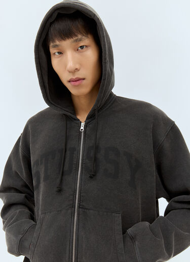 Stüssy 褪色图案连帽运动衫 深灰色 sts0158011