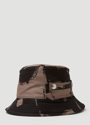 Alexander McQueen Graffiti Bucket Hat Brown amq0149054