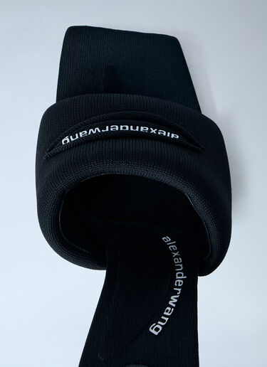 Alexander Wang Julie Slash Knit Mules Black awg0263049