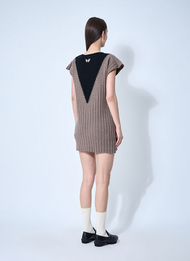 Kiko Kostadinov Dakota Knit Dress Brown kko0260007