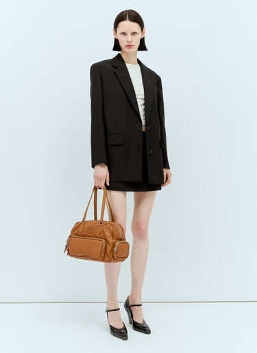 Miu Miu Multi-Pocket Handbag Brown miu0256054